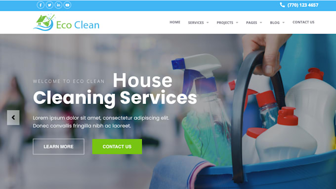 Do house cleaning office cleaning service website appointment booking