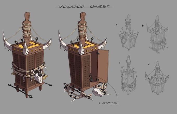 design awesome 2d game art, props, objects and assets