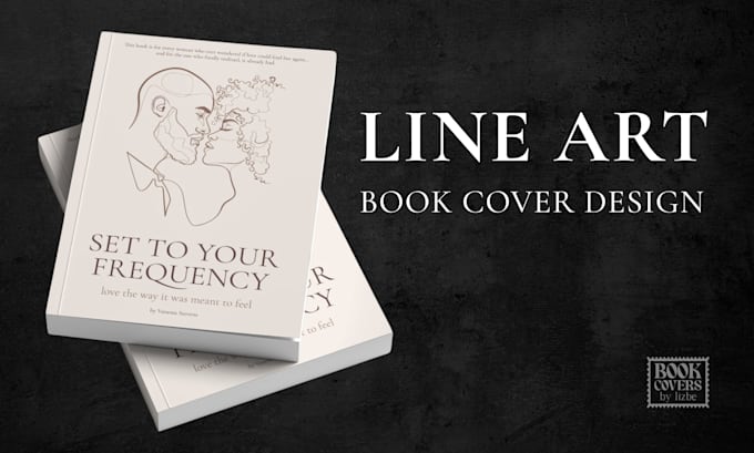 design a custom line art book cover for your novel