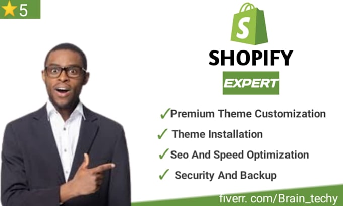 Install best shopify premium theme with speed optimization by Brian ...