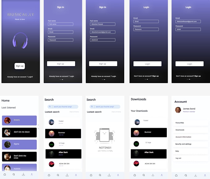Make your ui ux designs by Abdullah1_7 | Fiverr