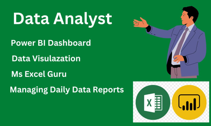 Be your professional data analyst data visualization and power bi ...