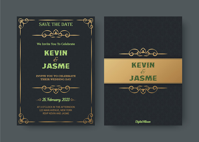 design your wedding invitation card amazing