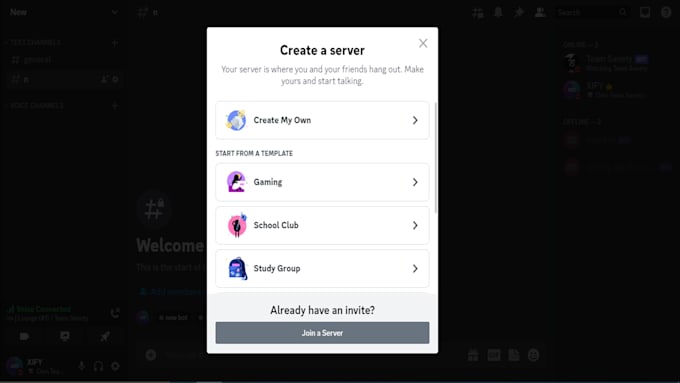 Create a discord server to your needs by Yasina0 | Fiverr