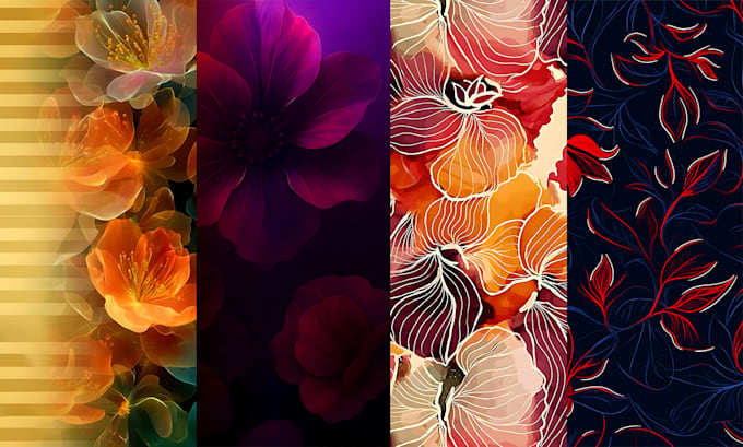 create seamless pattern design for fabric, textile etc
