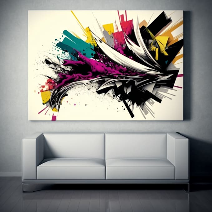 Make abstract art for digital painting by Hannan97 Fiverr