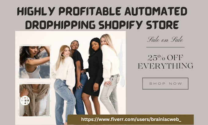 Build a highly profitable automated dropshipping shopify store shopify ...