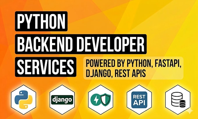 build python backend apis using django, fastapi or flask