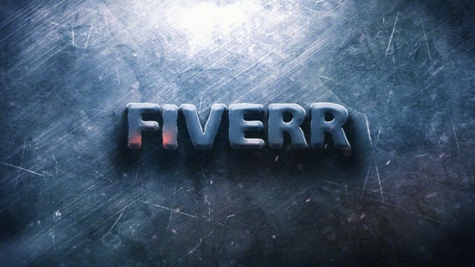 do unique intro video iron letters or logo