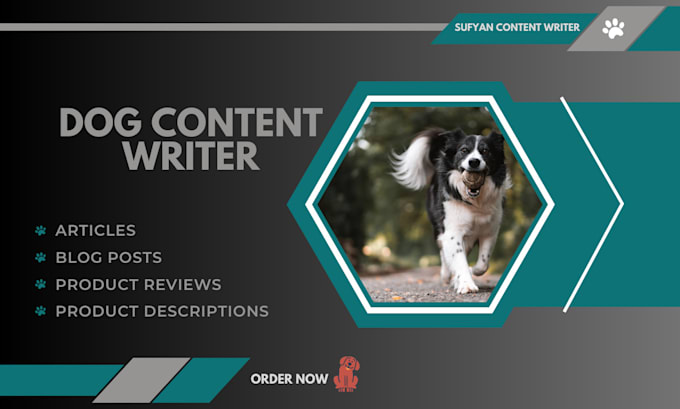write dog articles, dog blog posts, and dog product descriptions