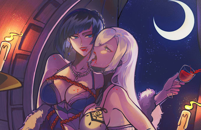 draw anime illustrations for you nsfw