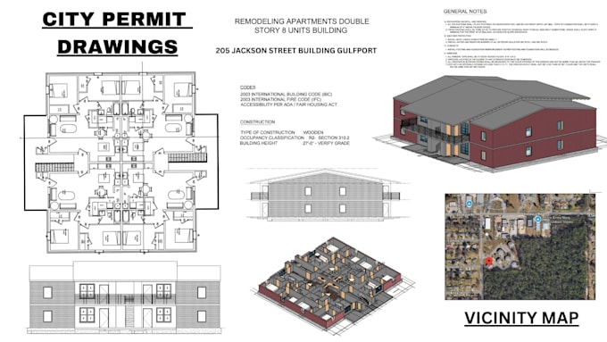 city permit blueprints architect for house plans, adu, garage, deck, patio, shed