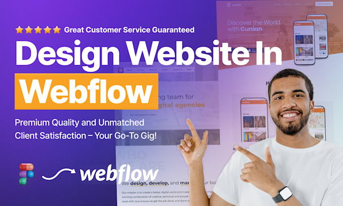 Design, redesign webflow website, edit templates, convert figma to 