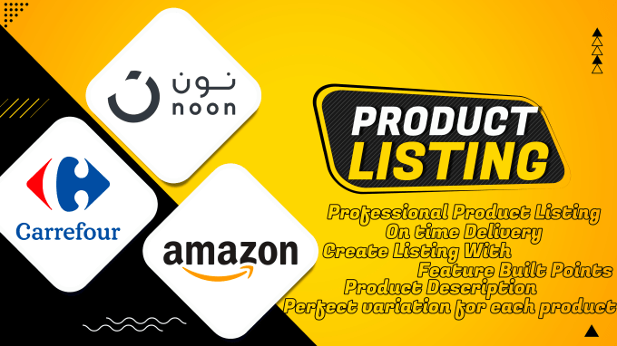 list your products at noon carrefour and amazon