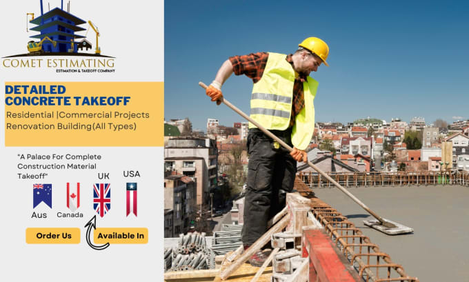 do detailed concrete takeoff and estimation on planswift