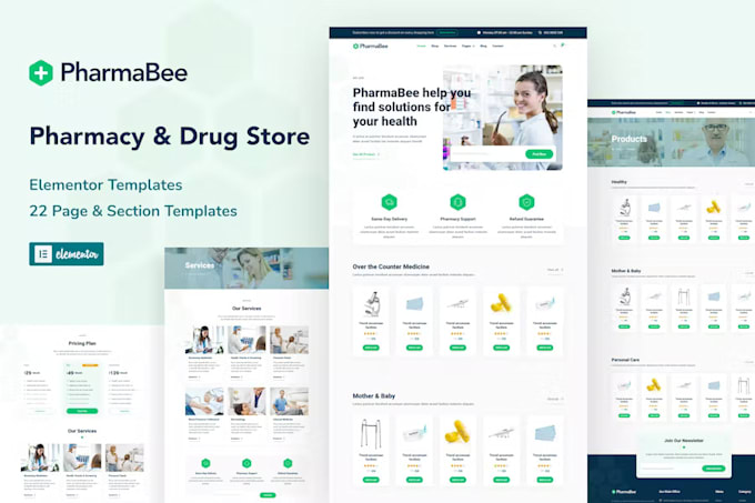 create your custom pharmacy, medical website or desktop app