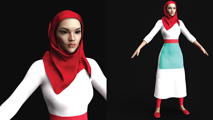 Do 3d modeling character for you by Umerfareed786 | Fiverr