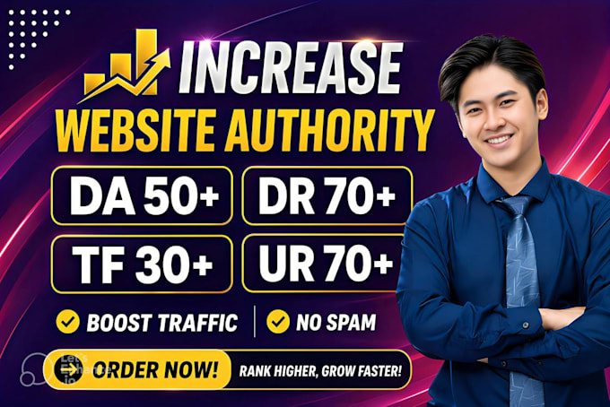 increase domain authority moz da domain rating ahrefs dr tf with seo backlinks