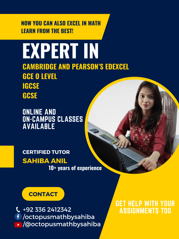 Prepare you for gcse and gce math by sahibaanil fiverr