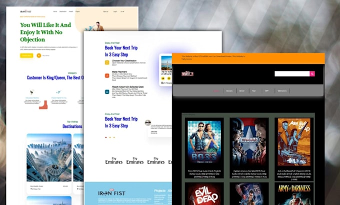 Create front page of website that will full responsive by Tonystark119 ...