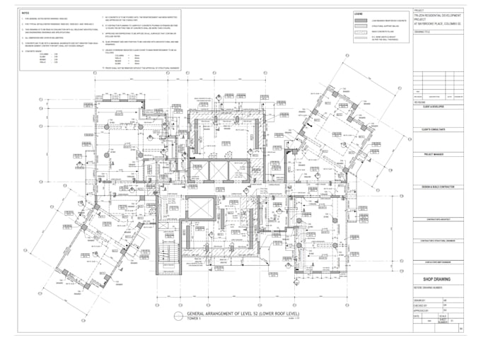 structure shop drawings and reinforcement  sections