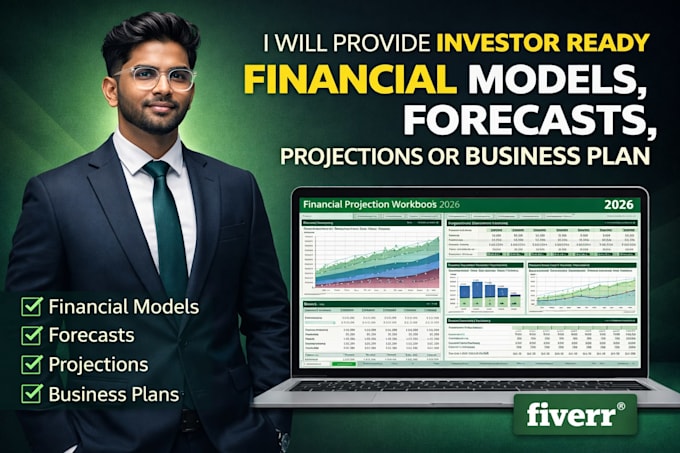 build investor ready financial model, projections and feasibility study