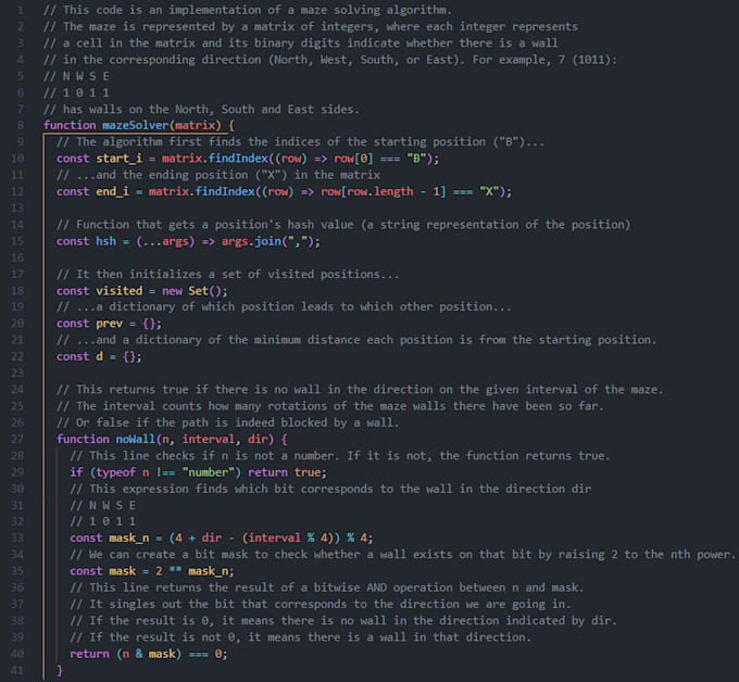 Solve and explain a problem in python or javascript by Borishall22 | Fiverr
