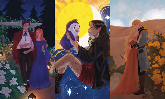 draw character illustration, fan art in anime style