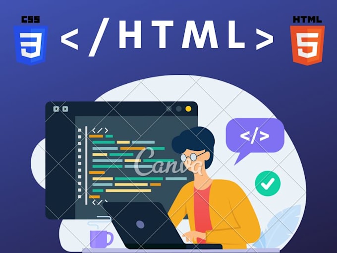 Be your front end web developer in html, css by Monssifkarim | Fiverr