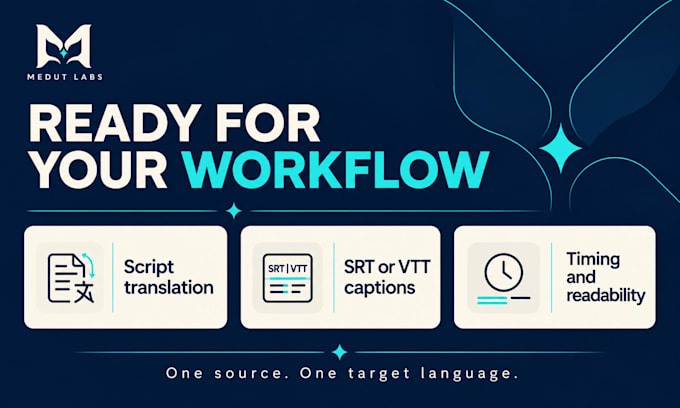 translate arabic english and spanish scripts and subtitles