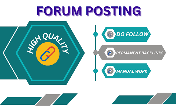 do 70 high da forum posting backlinks for website ranking