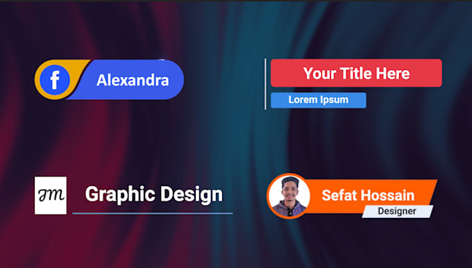 do trendy 4k social media lower thirds animation