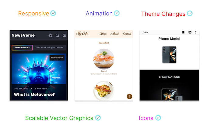 Do affordable website design and development with html css and ...