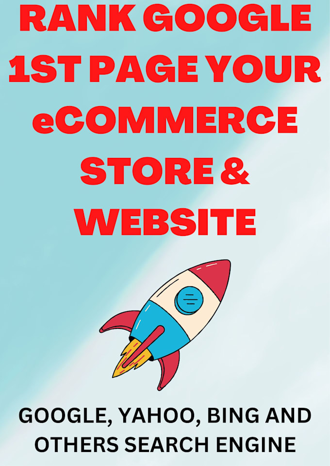 increase google rank 1st page ecommerce store website traffic