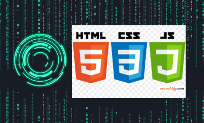 frontend web development with HTML, CSS, javascript, and bootstrap