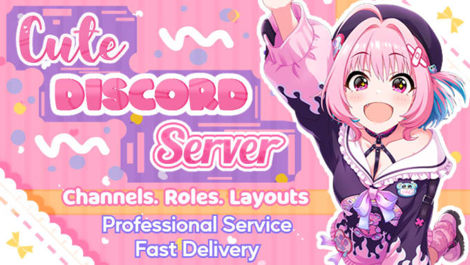 Make an aesthetic and cute discord server by Leazel | Fiverr