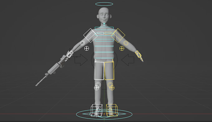 rig characters in blender for ue5 face included in 24 hrs