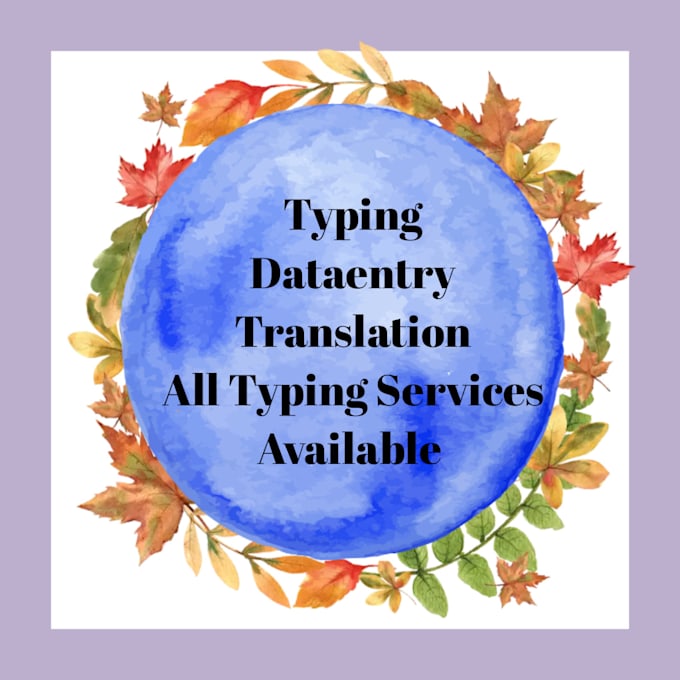 Typing jobs , translation and converting document formats by