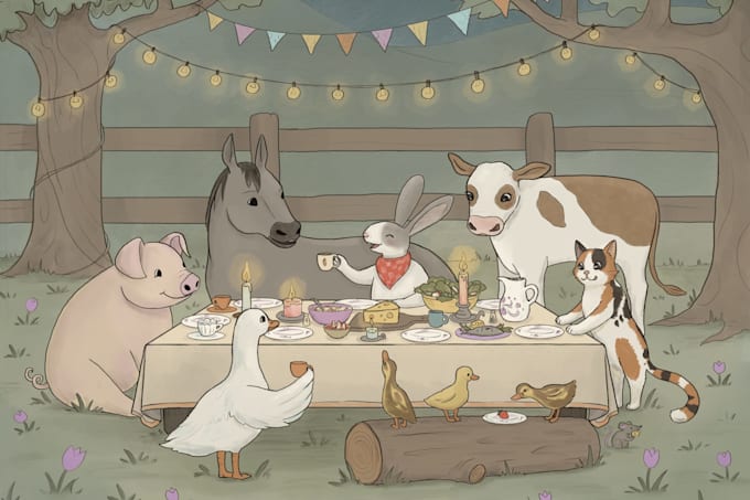 make cozy illustrations for your children s book