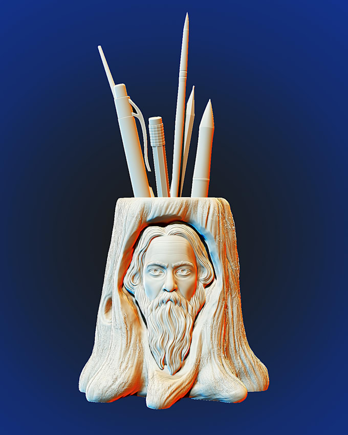 sculpt any personalized face for carving or 3d printing