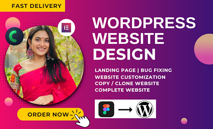 convert figma to elementor website or figma to wordpress website