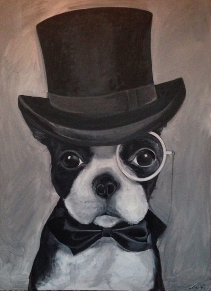 Draw dogs with hats by Alainturinque Fiverr