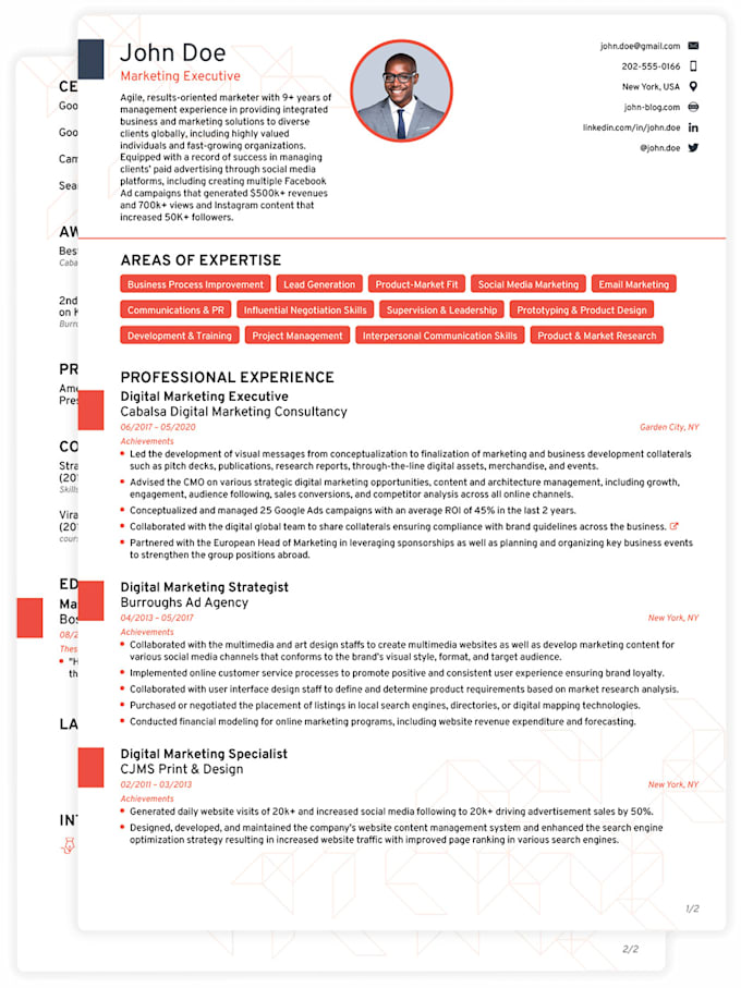 Make you a professional experienced cv by Theformalletter | Fiverr