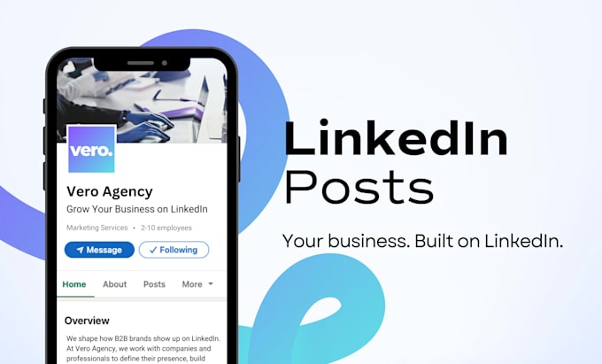 create linkedin posts for your business