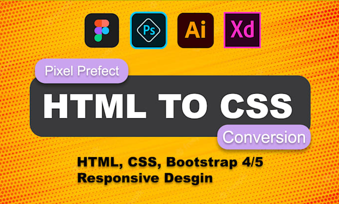 Convert your psd to html, css and bootstrap by Musmanfarooq005 | Fiverr
