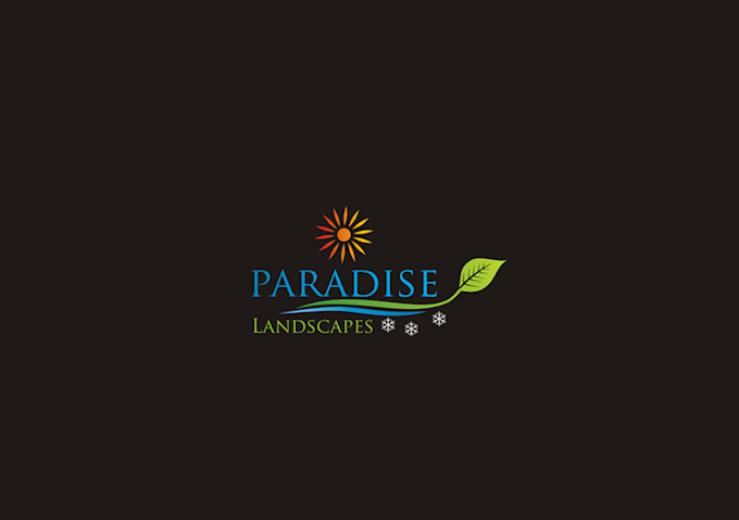 design first class popular landscaping logo