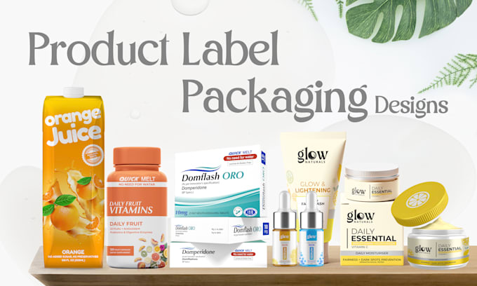 do product label, packaging design with print ready files
