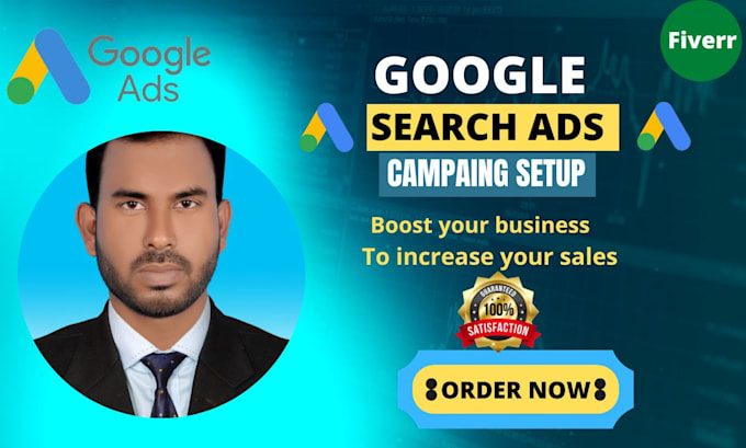 Setup and manage google ads adsword ppc campaign by Naemhossain95 | Fiverr