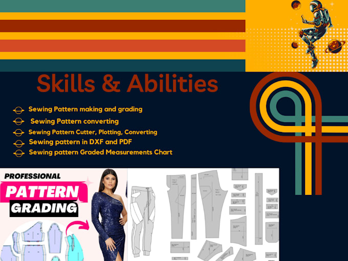 be a sewing pattern and 3d expert