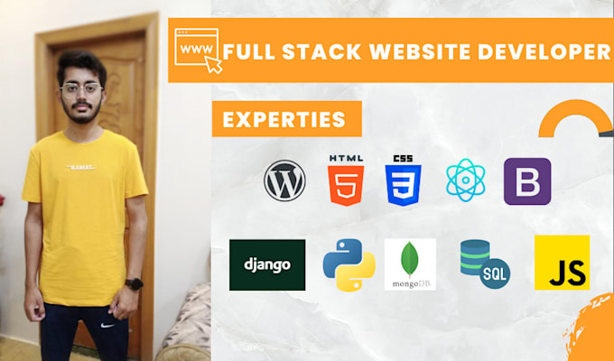 Do django, react js websites as full stack web developer by Hamza ...